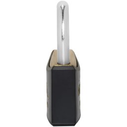 Cadeado Pequeno 20mm Haste Curta Latão Maciço Preto com Chave | Papaiz | Kit 03 Un - 6