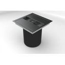 Ver imagem 1 de Lixeira Quadrada de Embutir com Puxador Quadrado Inox 3l