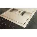 Ver imagem 4 de Lixeira Quadrada de Embutir com Puxador Quadrado Inox 3l