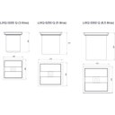 Ver imagem 5 de Lixeira Quadrada de Embutir com Puxador Quadrado Inox 3l
