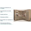 Ver imagem 6 de Cozinha Completa Modulada 8 Peças com Armário e Balcão Mel Luciane Móveis