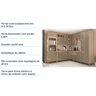 Cozinha Completa Modulada 8 Peças com Armário e Balcão Mel Luciane Móveis - 6