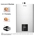 Ver imagem 5 de Aquecedor de Água a Gás Komeco Ko 21 Di Prime 21 Litros Glp com Modulo Wi Fi e Kit