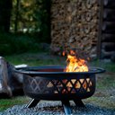 Ver imagem 2 de Lareira Fire Pit Portátil Jardim Desmontável Redonda Metal