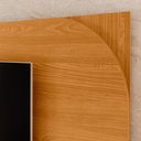 Ver imagem 4 de Kit Rack Bancada e Painel Duna 2 Portas Deslizantes Pés de Madeira - Pallazio Cor:Cinamomo