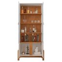 Ver imagem 3 de Sala de Jantar Lizz com Cristaleira e Buffet Aparador 4 Portas Off White-Cedro - Casa D Off White-
