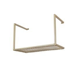 Prateleira de Ferro Estilo Industrial Organizador Aço Angra - Dourado - 5