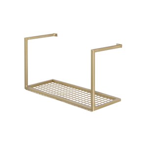 Prateleira de Ferro Estilo Industrial Organizador Aço Angra - Dourado