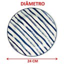 Ver imagem 4 de Kit Jogo Pratos Raso Jantar 10pçs 10 Pessoas Margaridas 24cm