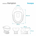 Ver imagem 2 de Tampa De Vaso Sanitário Laqueado Hampton Preto Para Incepa