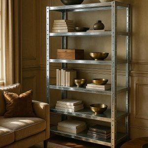 Estante Prateleira Aço Dupla 6 Bandeja 90cm Galvanizada - Rede Móveis