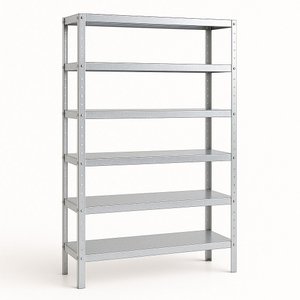 Estante Prateleira Aço Dupla 6 Bandeja 90cm Galvanizada - Rede Móveis