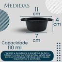 Ver mais imagens de Kit Molho com Panelinha de Ferro Suporte de Madeira Teca