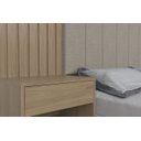 Ver imagem 4 de CABECEIRA CAMA CASAL BOX ZARA COM MESA DE CABECEIRA