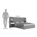 Ver imagem 5 de CABECEIRA CAMA CASAL BOX ZARA COM MESA DE CABECEIRA