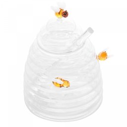 Meleira de Vidro com Pegador Lovely Bee 10cm X 13,5 - 2