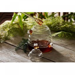 Meleira de Vidro com Pegador Lovely Bee 10cm X 13,5 - 8