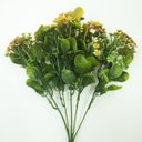 Ver imagem 4 de Kit 6 Plantas Kalanchoe Artificial Amarelo Flor Jardim 30cm