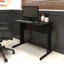Ver imagem 1 de Mesa Escrivaninha de Estudos 90cm X 60cm Pé Metal F5 Office