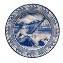 Ver imagem 1 de Prato Decorativo Portugues Artesanal Luiz Salvador Mod 2