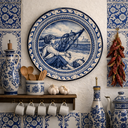 Ver imagem 2 de Prato Decorativo Portugues Artesanal Luiz Salvador Mod 2