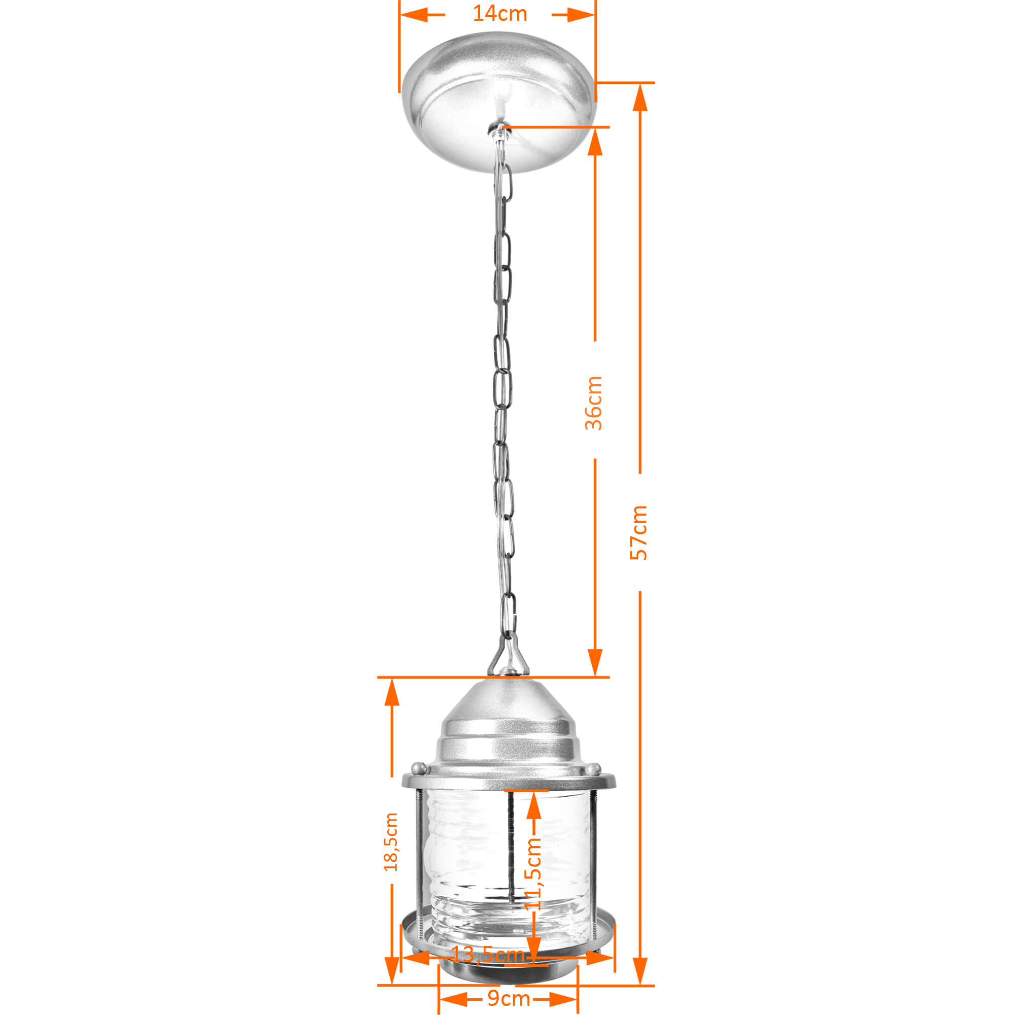 Kit 04 Unidades Pendente e Arandela Lampião Colonial Cobre - 3