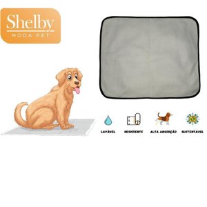 Tapete Lavável Cachorro Cães Canino Dog, 90 X 100 Cm, 4 G