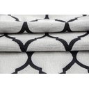 Ver imagem 3 de Tapete Passadeira 1,35M X 50CM Arabesco Antiderrapante Branco/Preto