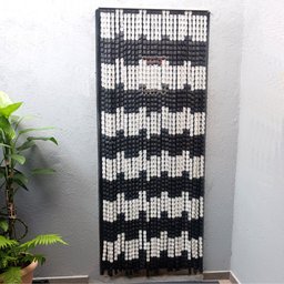 Cortina Plástica Para Porta Divisória - Preto - 1