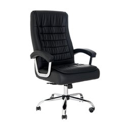 Cadeira de Escritório Confortavel Giratória Presidente Big com Molas Ensacadas Preto - 1