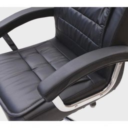 Cadeira de Escritório Confortavel Giratória Presidente Big com Molas Ensacadas Preto - 7