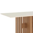 Ver imagem 5 de Mesa de Jantar 6 Lugares 160cm Vidro Canto Reto Zinia Nature/off H02 - Mpozenato