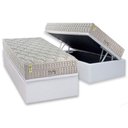 Ver imagem 1 de Conjunto Box Baú Solteiro Colchão Molas D Angelis Anjos Ensacadas King Best New + Base Crc Courano