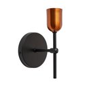 Ver imagem 3 de Arandela Parede Cabeceira Quarto e Lavabo Preto e Cobre