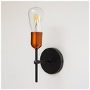 Ver mais imagens de Arandela Parede Cabeceira Quarto e Lavabo Preto e Cobre