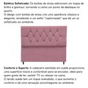 Ver imagem 5 de Cabeceira Cama Box Estofada Solteiro 90 Cm Suede Bruna Rosê