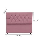 Ver imagem 3 de Cabeceira Cama Box Estofada Solteiro 90 Cm Suede Bruna Rosê