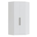 Ver imagem 2 de Guarda-Roupa Canto Closet com 2 Portas e 2 Gavetas MDF Requinte+ Branco