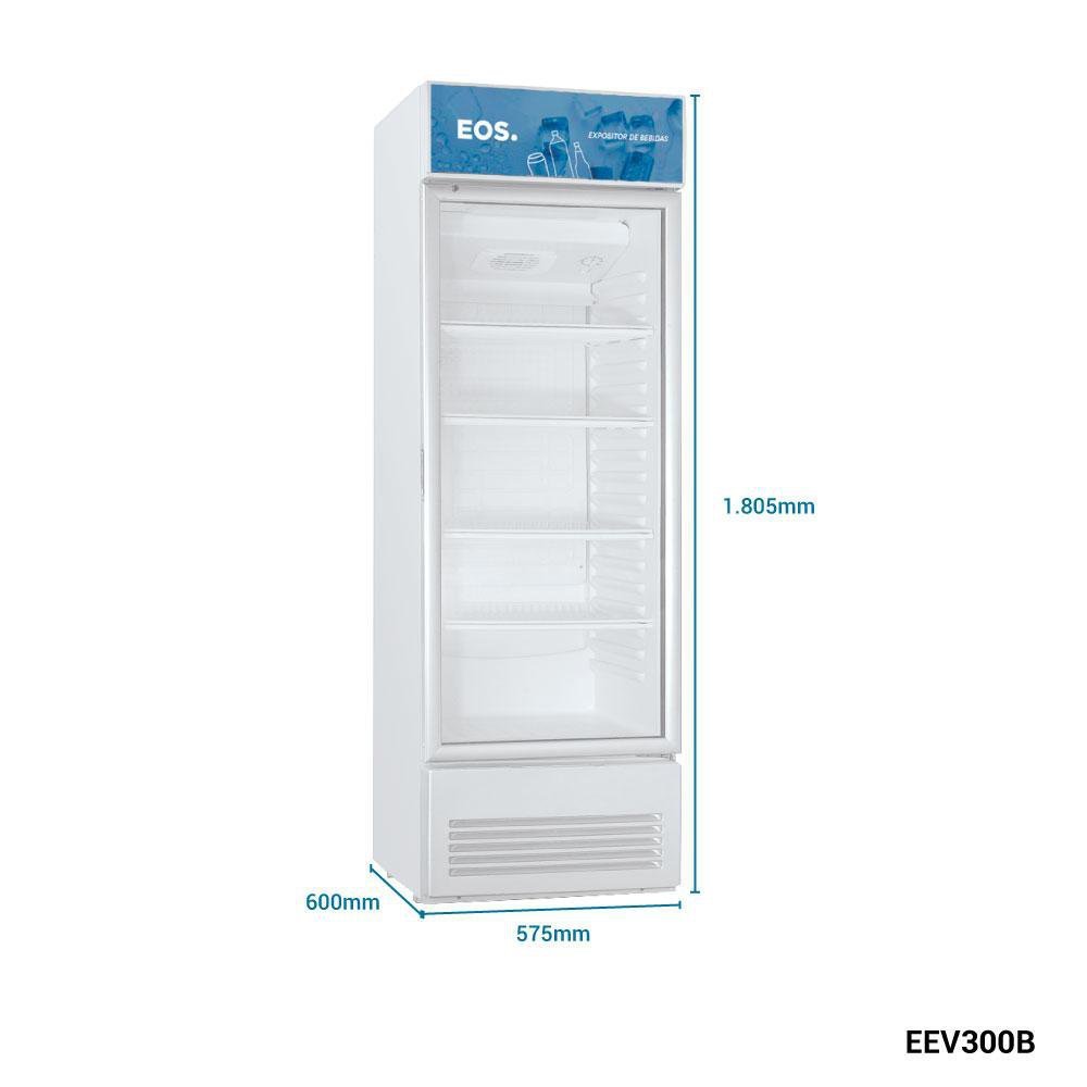 Refrigerador Expositor Vertical EOS 268L EEV300B Branco 110V - 6