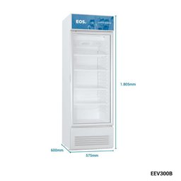 Refrigerador Expositor Vertical EOS 268L EEV300B Branco 110V - 6