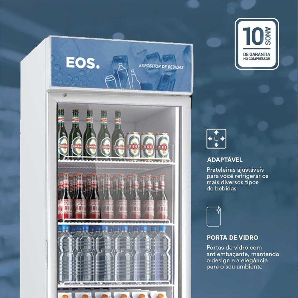 Refrigerador Expositor Vertical EOS 268L EEV300B Branco 110V - 3