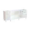 Ver imagem 3 de Balcão de Cozinha Gabinete Pia 200cm 5 Portas 2 Gavetas sem Tampo Multimóveis Cr20530 Branco