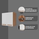 Ver imagem 4 de Armario Aereo Joia 60cm Cozinha Moderna Madeirado / Branco