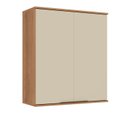 Ver imagem 2 de Armário de Cozinha Aéreo Modulado 100% MDF 2 Portas 80cm Princess Yescasa Freijó/Areia Bege