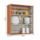 Ver imagem 4 de Cozinha 1 Aéreo 80cm Princess Bege/Freijó/Areia