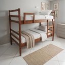 Ver imagem 1 de Cama Beliche Recife com Escada Ypê Marrom/Ype