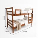 Ver imagem 4 de Cama Beliche Recife com Escada Ypê Marrom/Ype