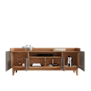 Ver imagem 5 de Rack para TV até 60 Polegadas 4 Portas 1 Nicho 158cm Pés em Madeira Maciça Adria Versátile