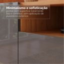 Ver imagem 6 de Rack para TV até 60 Polegadas MDF 158cm Pés em Madeira Maciça 4 Portas 1 Nicho Adria Versátile C