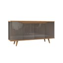Ver imagem 2 de Buffet 160cm 4 Portas Pés em Madeira Maciça Grace Versátile 